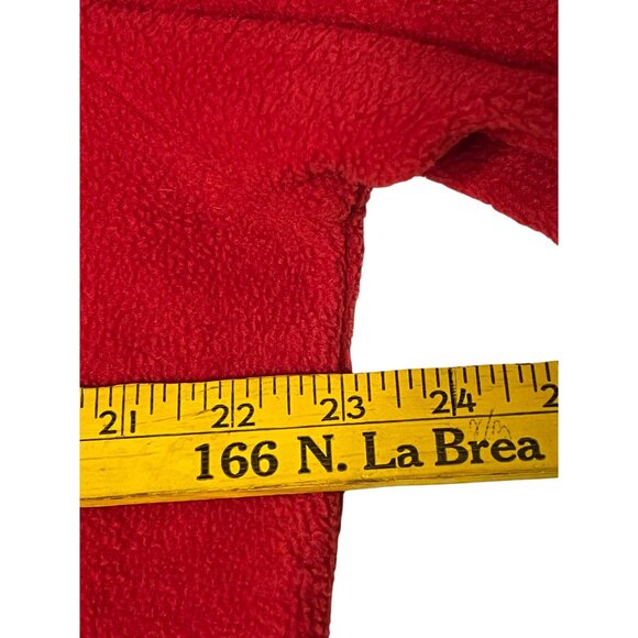 White Stag Women Large Red Christmas Fleece Pullover With Stocking Embroidery 1/ - Picture 11 of 15